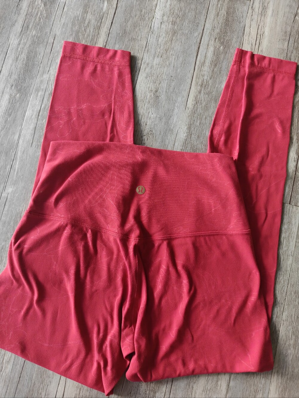 Lunar New Year Lululemon Align High-Rise Pant 25" Year Of The Snake Emboss Red 6
